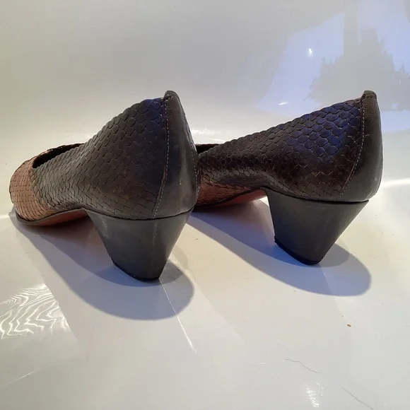 Stephane Kelian Brown and Tan Woven Heels - Picture 7 of 9